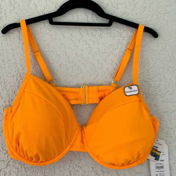TIME AND TRU SURFSIDE ORANGE SEIM TOP IN SIZE 1X/16-18 W - Picture 1 of 9